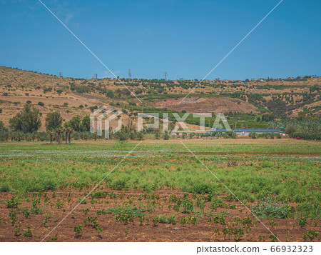 Landscape of country area of northern Israel of 66932323