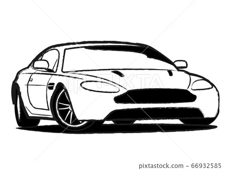 英國小轎車著色樣式汽車例證 英國小轎車著色樣式汽車例證 66932585