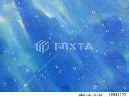 Underwater image Watercolor illustration 66933303