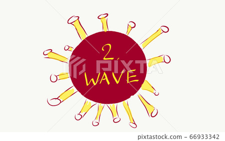 Concept of COVID-19 cornoavirus first and second wave infection 66933342