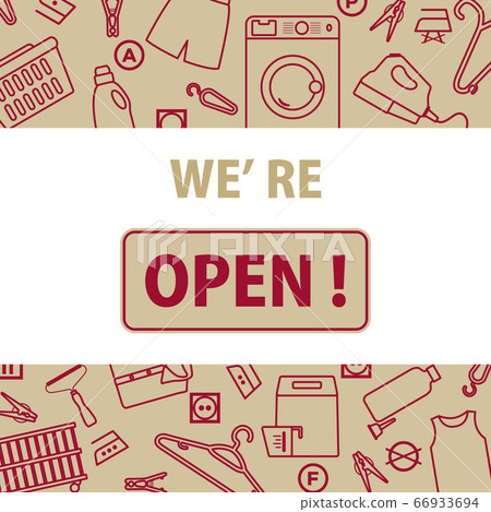Open Dry cleaning Laundry Returned small business Open Dry cleaning Laundry Returned small business 66933694