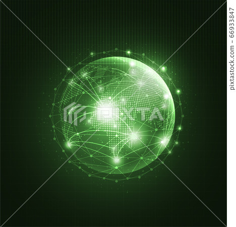 Global network technology background with world map or social media communication internet network Connection vector design. Global network technology background with world map or social media communication internet network Connection vector design. 66933847