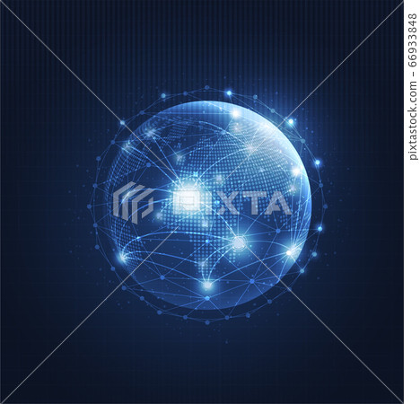 Global network technology background with world map or social media communication internet network Connection vector design. Global network technology background with world map or social media communication internet network Connection vector design. 66933848