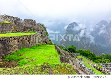 Machu Picchu, a Peruvian Historical Sanctuary. One Machu Picchu, a Peruvian Historical Sanctuary. One 66934240