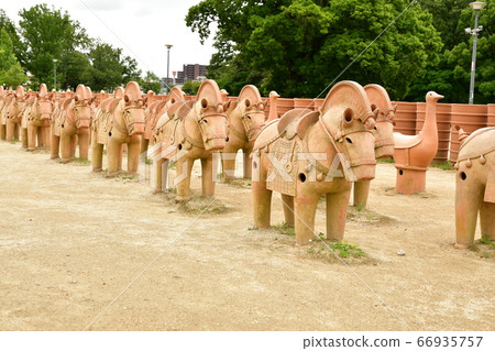 [Takatsuki City] Imagizuka Tumulus Park Hanawa Festival, Horse Row 66935757