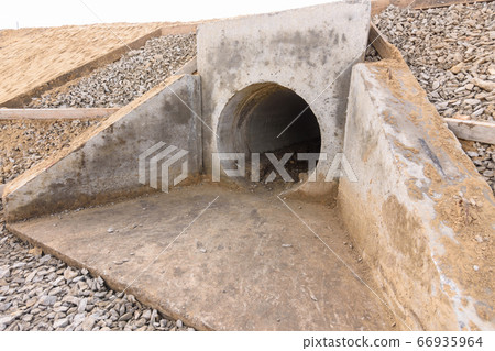 Installation of culvert drainage pipe and ditch Installation of culvert drainage pipe and ditch 66935964