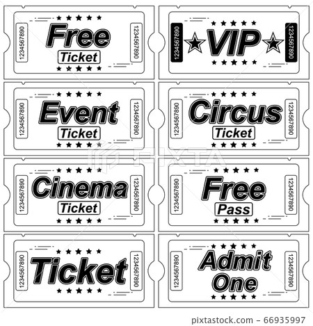 Ticket icon on white background. Vector Ticket icon on white background. Vector 66935997