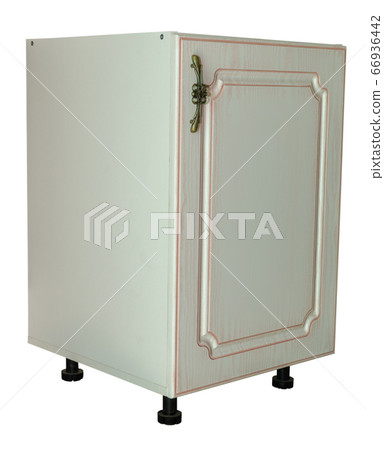 Wooden cabinet furniture on a white background 66936442