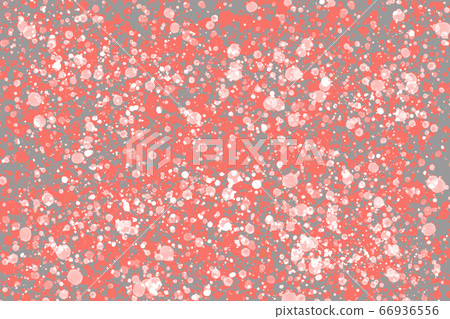Bright white and coral random round paint splashes on grey background. Abstract colorful texture for web-design, digital printing, fashion or concept design. 66936556