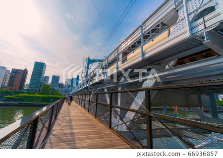 日本東京城市景觀，新地標“ S田川河步道”誕生 66936857