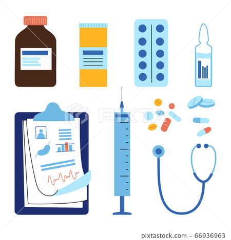 Medical objects concept 66936963