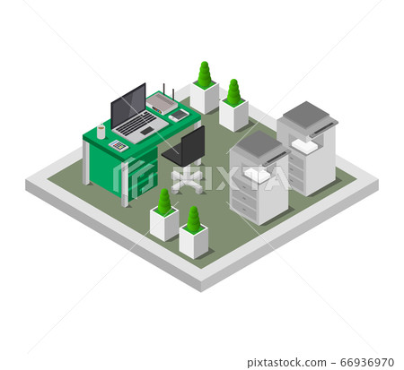 isometric office desk isometric office desk 66936970