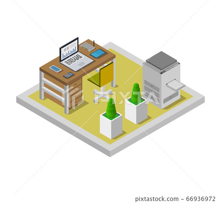isometric office desk isometric office desk 66936972