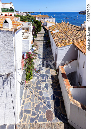 Detail of beautiful small town Cadaques in Costa Detail of beautiful small town Cadaques in Costa 66937609