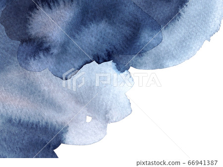 Abstract blue stroke on white background. Watercolor hand painting illustration. Design element for business card, poster, ads banner, paper texture. Abstract blue stroke on white background. Watercolor hand painting illustration. Design element for business card, poster, ads banner, paper texture. 66941387