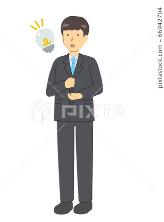 A man in a flashing suit A man in a flashing suit 66942704
