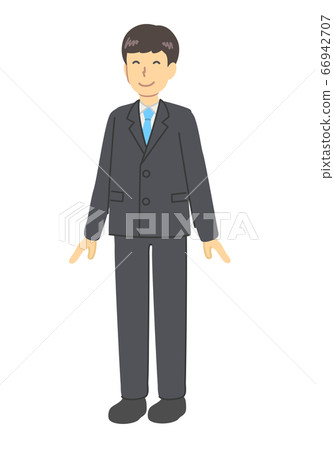 A man in a smiling suit A man in a smiling suit 66942707