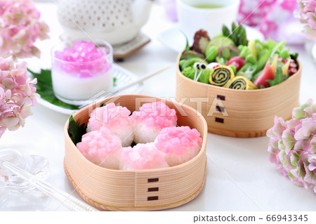 Hydrangea box lunch 66943345