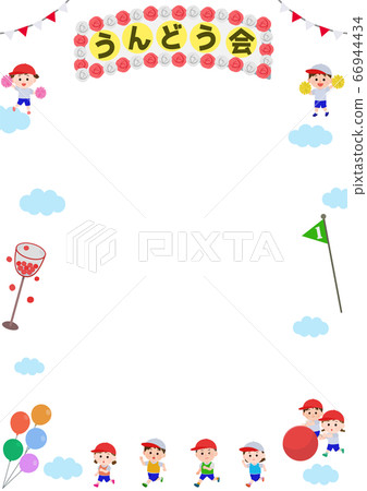 Athletic meet frame frame vertical design 02 illustration 66944434