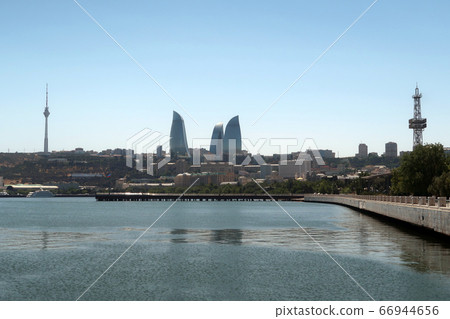 阿塞拜疆巴庫巴庫大道(沿海公園)的景色 阿塞拜疆巴庫巴庫大道(沿海公園)的景色 66944656