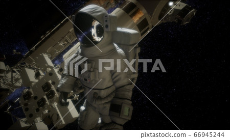 Astronaut outside the International Space Station Astronaut outside the International Space Station 66945244
