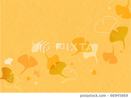 Autumn ginkgo background illustration Autumn ginkgo background illustration 66945669