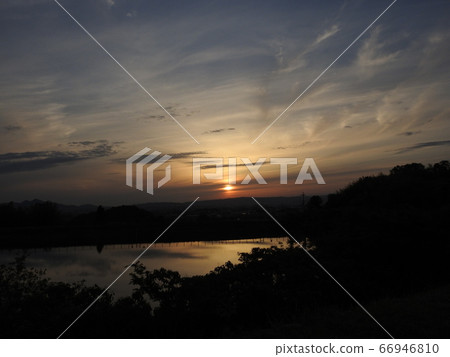 Nara basin at dusk Nara basin at dusk 66946810
