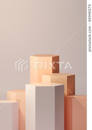 Cosmetic stage, 3d geometric space 66946874