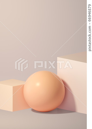 化妝台，3d幾何空間 66946879