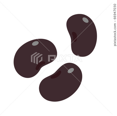黑大豆豆黑大豆黃豆豆丹波黑色插圖 66947030
