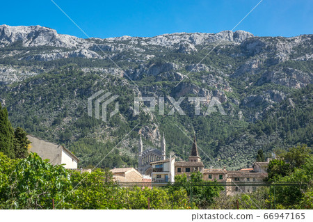 Soller skyline view mountains Majorca Soller skyline view mountains Majorca 66947165