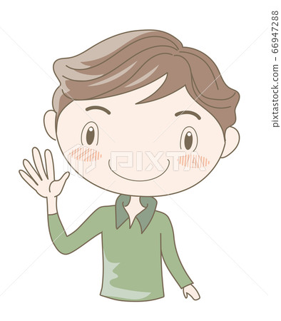 International Sign Language, Hand Gestures, Number 5 (Male) 66947288