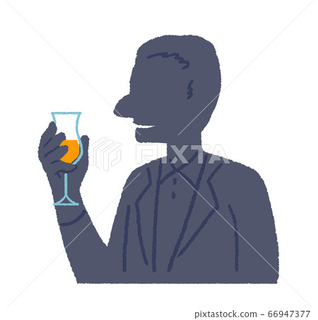 Person silhouette C2, a man who enjoys drinking Person silhouette C2, a man who enjoys drinking 66947377