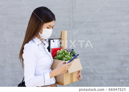 Asian woman being fired 66947825