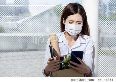 Asian woman being fired Asian woman being fired 66947833