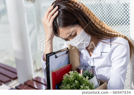 Asian woman being fired 66947834