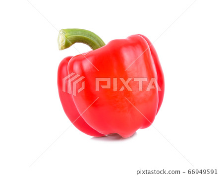 Sweet red pepper isolated on a white background Sweet red pepper isolated on a white background 66949591