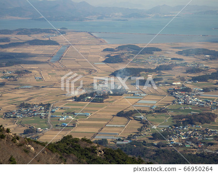 韓國全羅南道海南郡都靈山 照片素材 圖片 圖庫