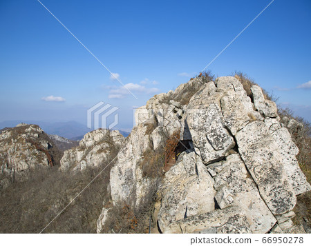 韓國全羅南道海南郡都靈山 照片素材 圖片 圖庫