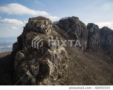 韓國全羅南道海南郡都靈山 照片素材 圖片 圖庫