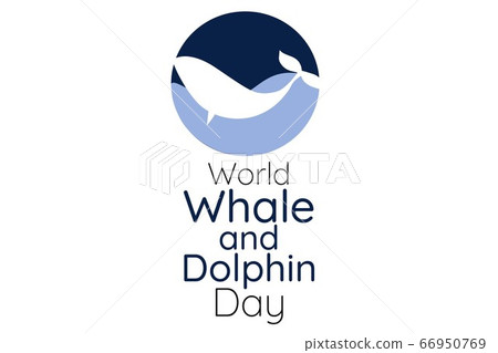World Whale and Dolphin Day. Holiday concept. Template for background, banner, card, poster with World Whale and Dolphin Day. Holiday concept. Template for background, banner, card, poster with 66950769