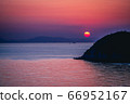 日落的太陽 66952167