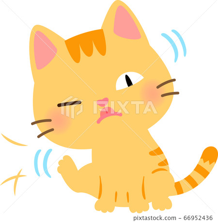 貓用後腿撓頭 66952436