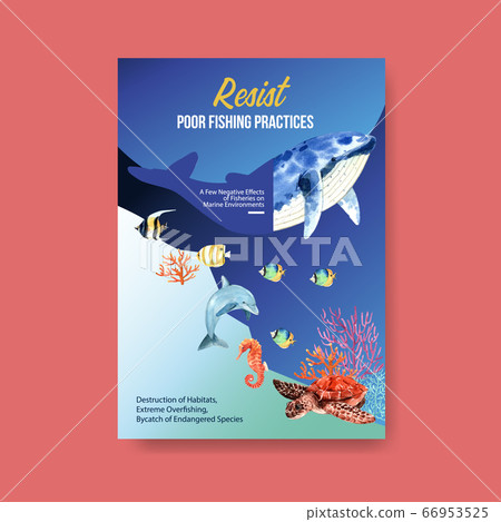 Information about World Oceans Day concept with 66953525