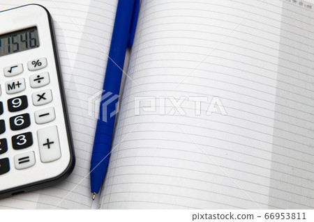 business office desk closeup - financial reports, business office desk closeup - financial reports, 66953811