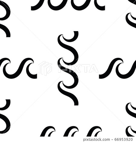 Wave seamless vector pattern or monochrome modern Wave seamless vector pattern or monochrome modern 66953920