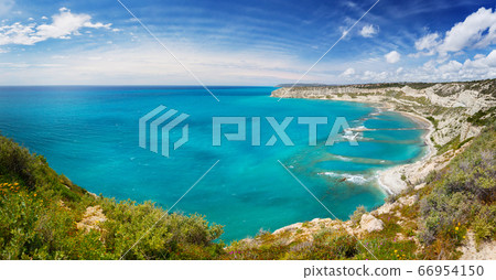 landscape with sea and blue sky, Cyprus 66954150