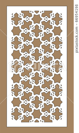 Laser cut decorative vector panel set. Jali design, cnc decor, interior design. Islamic, arabic laser cutting. 66954198