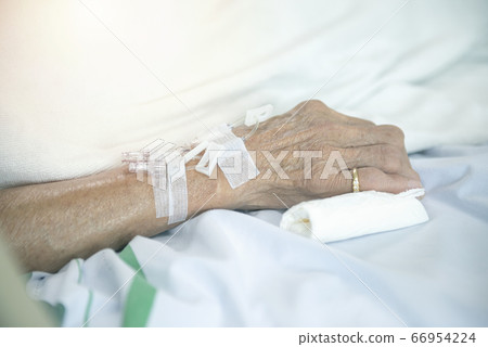 Senior elder asian patient woman in hospital Senior elder asian patient woman in hospital 66954224