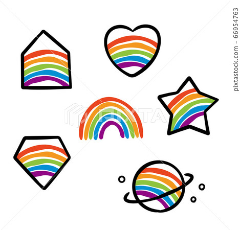 Rainbow icon set - Stock Illustration [66954763] - PIXTA